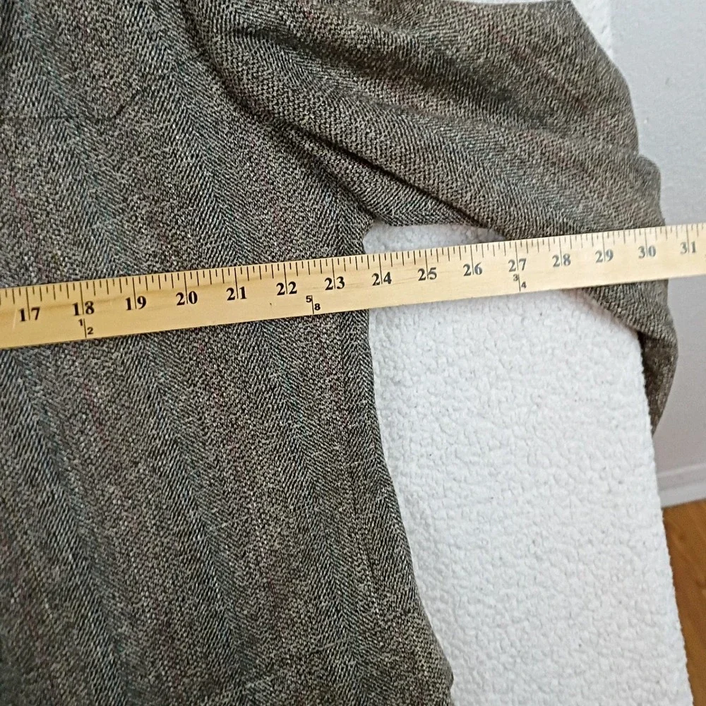 Marcial Mancillas Western Tweed Blazer Mens 48L Gray Wool Silk Herringbone Dance